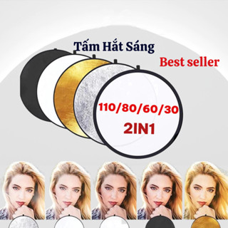  tấm phản quang để chụp ảnh Tấm Hắt Sáng 2in1 Tròn Miếng Hắt Sáng Chụp Ảnh Chuyên Nghiệp 