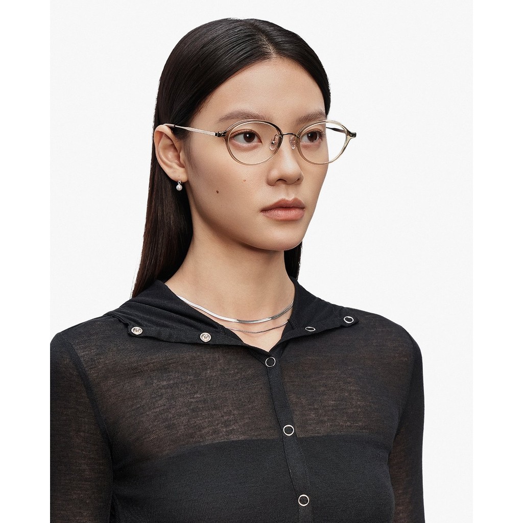 MUJOSH - Gọng kính oval unisex cá tính MJ12FM1149-GRC3