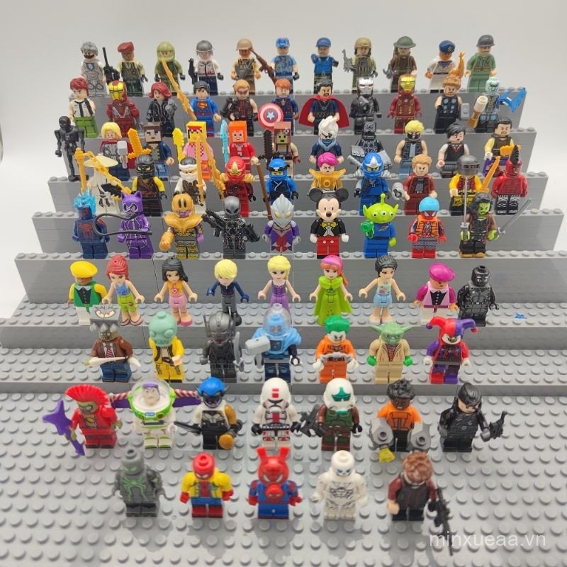 Khối xây dựng hạt nhỏ tương thích Phantom Ninja Doll Zombie Doll Marvel Doll Children Boys