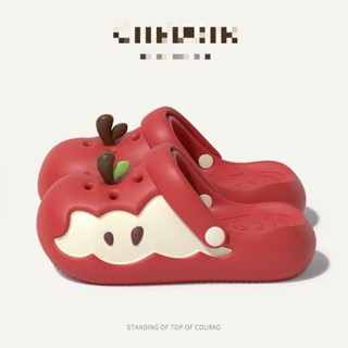 Dép EVA Apple cho phụ nữ mùa hè, phong cách cá tính, chống trượt, dép đi trong nhà cho phụ nữ, đế mềm