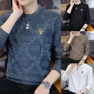 Áo Thun Nam Ice Silk Tay Dài, Nhanh Khô - Thời Trang Hàng Ngày