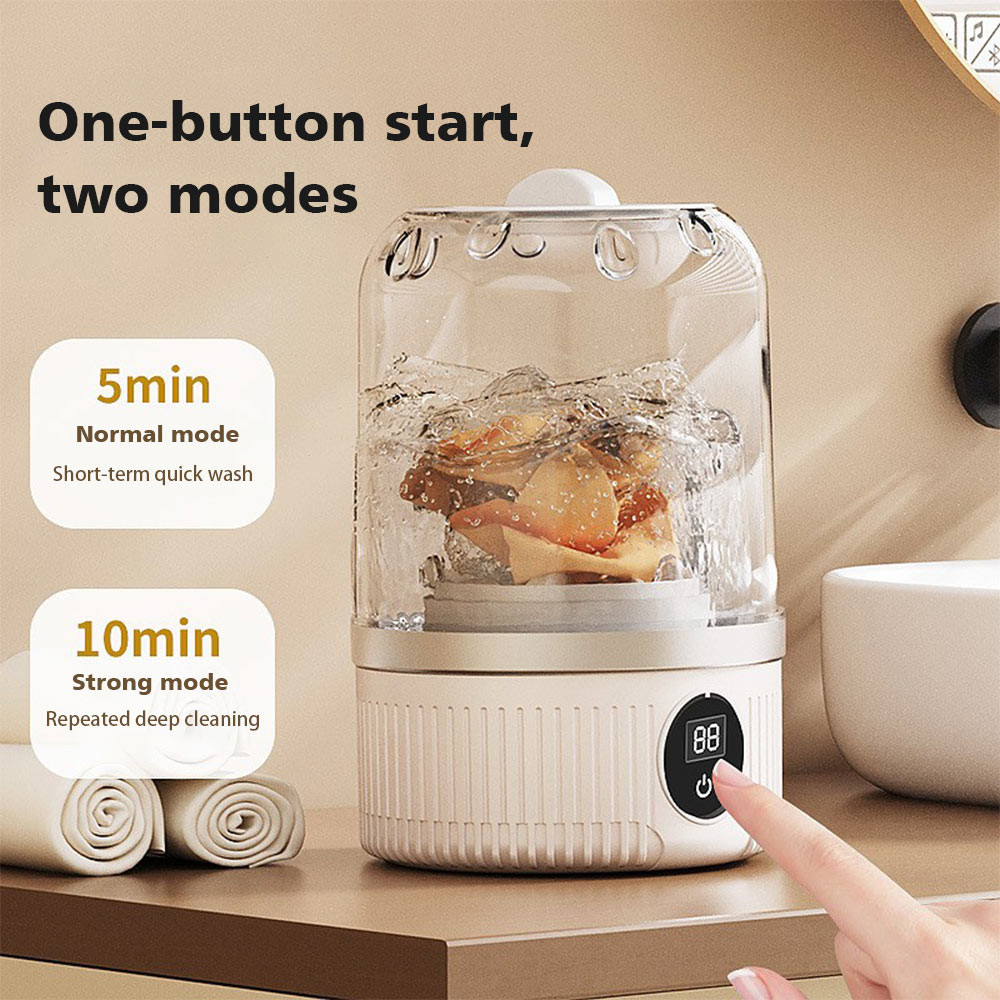 New Wireless Washing Machine Portable Travel Underwear Socks Laundry Bucket USB Mini Clothes Washing