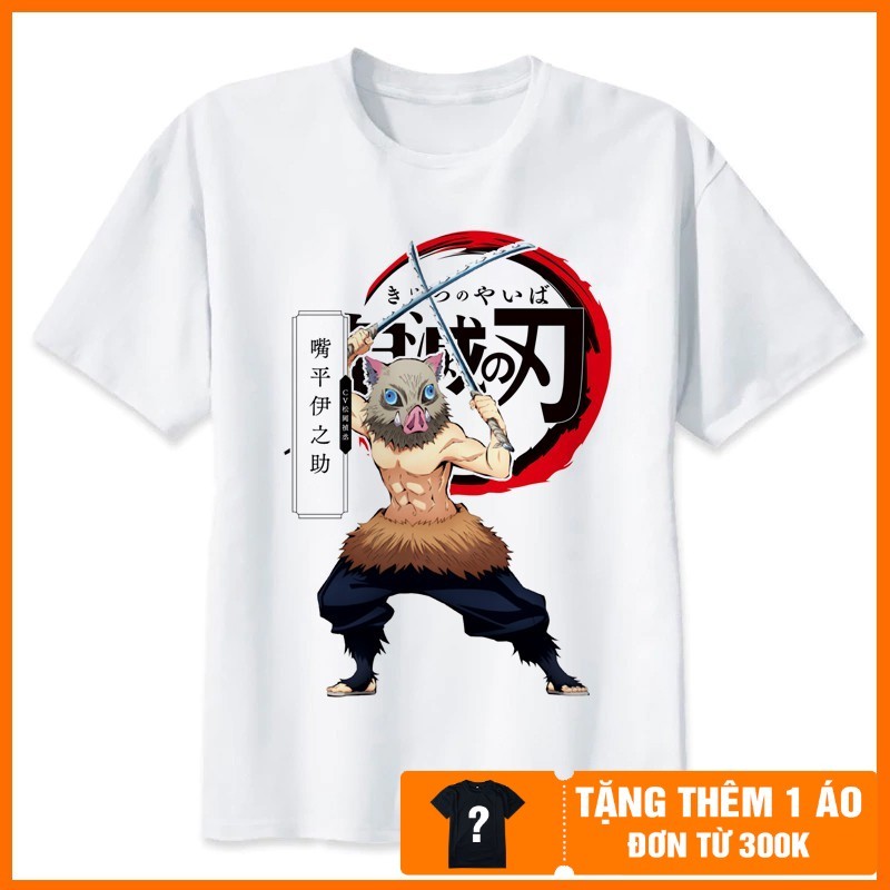 ÁO THUN ANIME INOSUKE NAM NỮ, Vải Poly Thái Mặc Mát Co Dãn 4 Chiều, Size Từ 7kg Đến 90kg