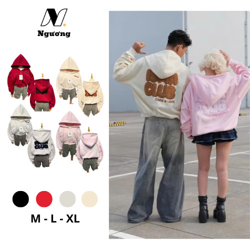 [M-XL] Áo khoác Hoodie Lửng Thêu  ISMA CLUB Form Croptop Vải Dày Dặn -  ND STORE