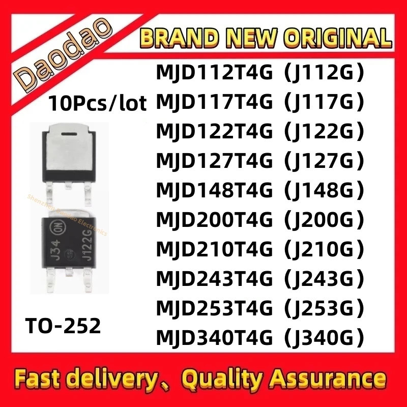 5 CÁI MJD112T4G J112G MJD117T4G J117G MJD122T4G J122G MJD127T4G MJD148T4G MJD200T4G 200G MJD210T4G M