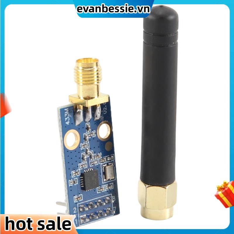 Mô-đun không dây CC1101 với mô-đun thu phát không dây ăng-ten SMA để tăng cường tín hiệu 433MHZ