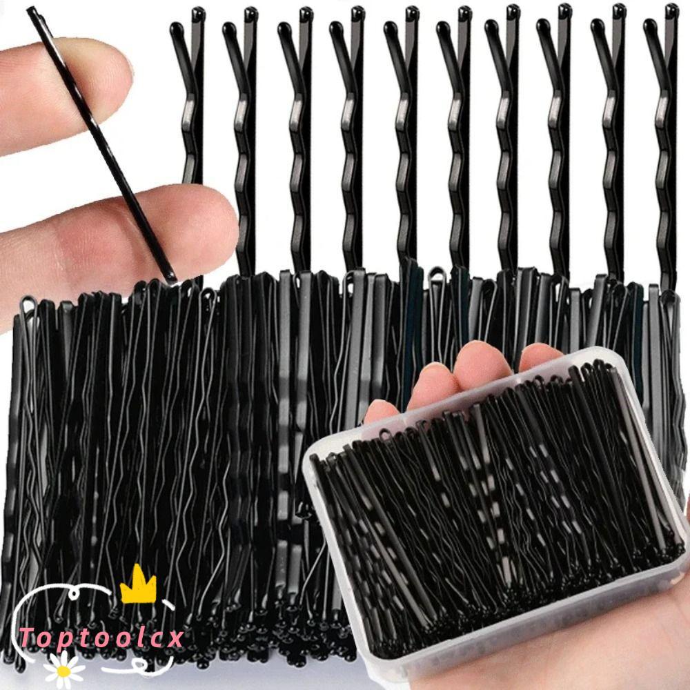 TOPTOOLCX 60 / 240 Kẹp Tóc Đen, Kẹp Tóc Nữ Vô Hình Sóng, Kẹp Tóc BB Hình Chữ U