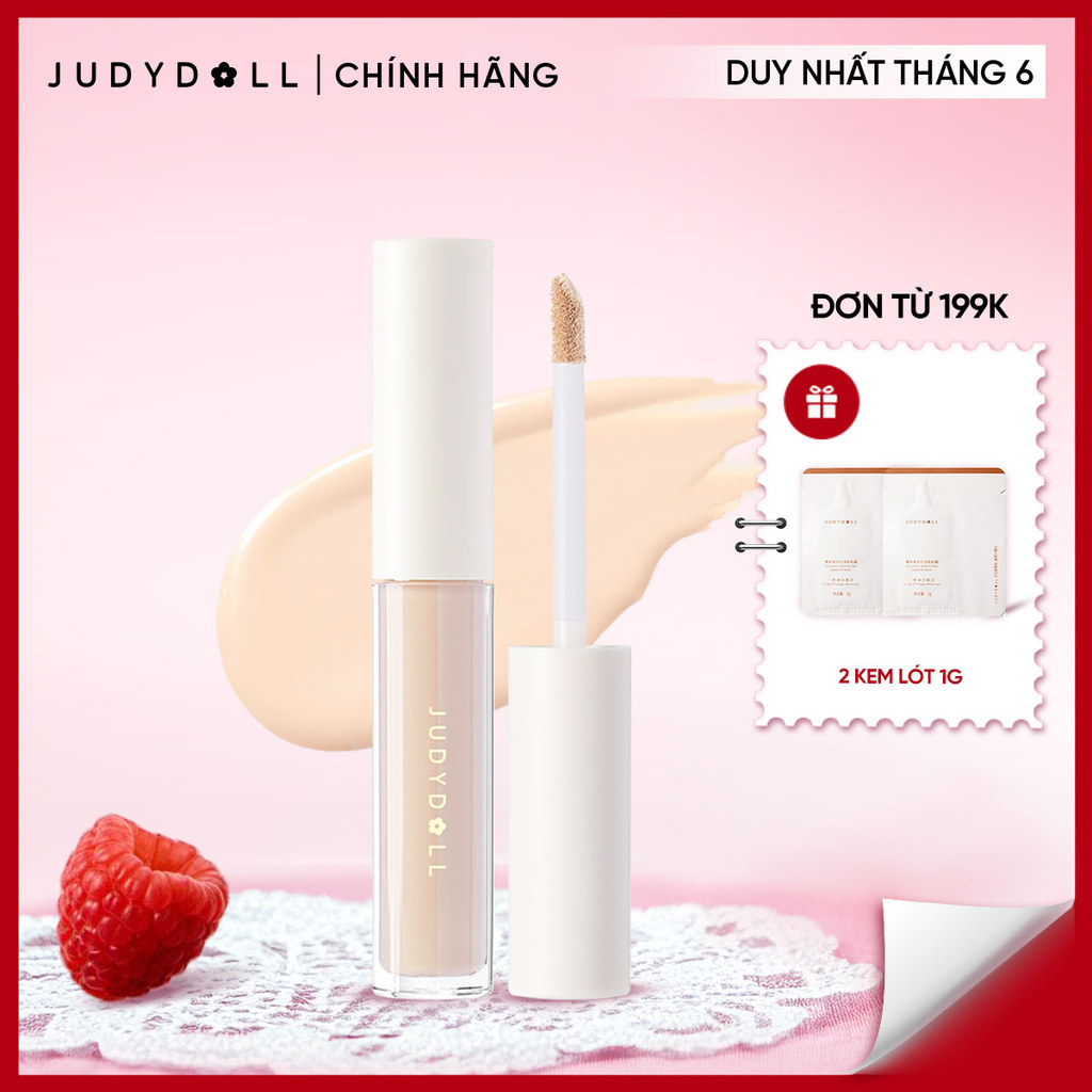 JUDYDOLL Kem che khuyết điểm Traceless Cloud-Touch Concealer Không cakey Tiệp da Lâu trôi 3.2g