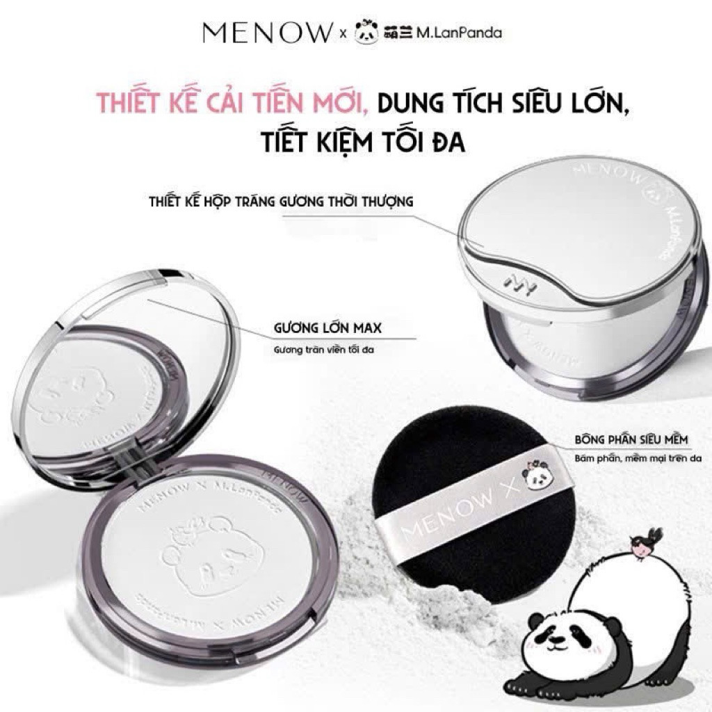 Phấn phủ nén Menow Panda 21g