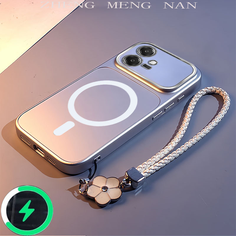 Thích hợp cho OPPO A3 5G OPPO A3X 4G OPPO A3X 5G OPPO A5i 4G Cuộn dây từ màu mờ mới + dây màu bạc mề