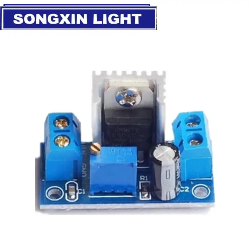 1 Chiếc LM317 Có Thể Điều Chỉnh Điện Áp Bộ Nguồn Điện LM317 DC-DC Chuyển Đổi Buck Bước Xuống Bảng Mạ
