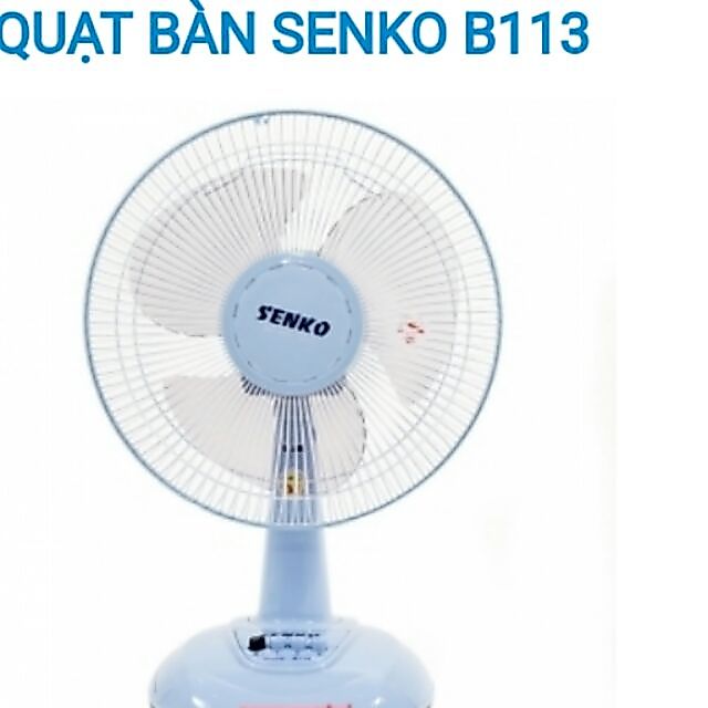 Quạt bàn Senko B1216-Hàng Chính Hãng-BH 2 năm-Màu Ngẫu Nhiên
