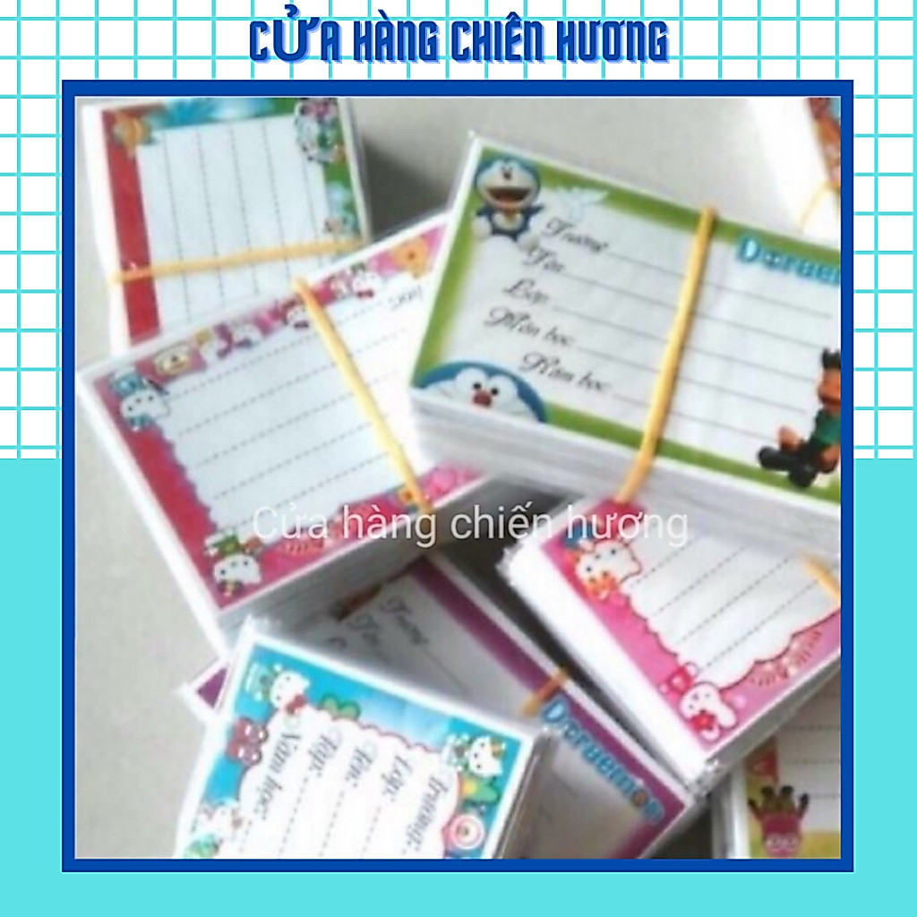 Combo 60 chiếc nhãn vở có keo dính