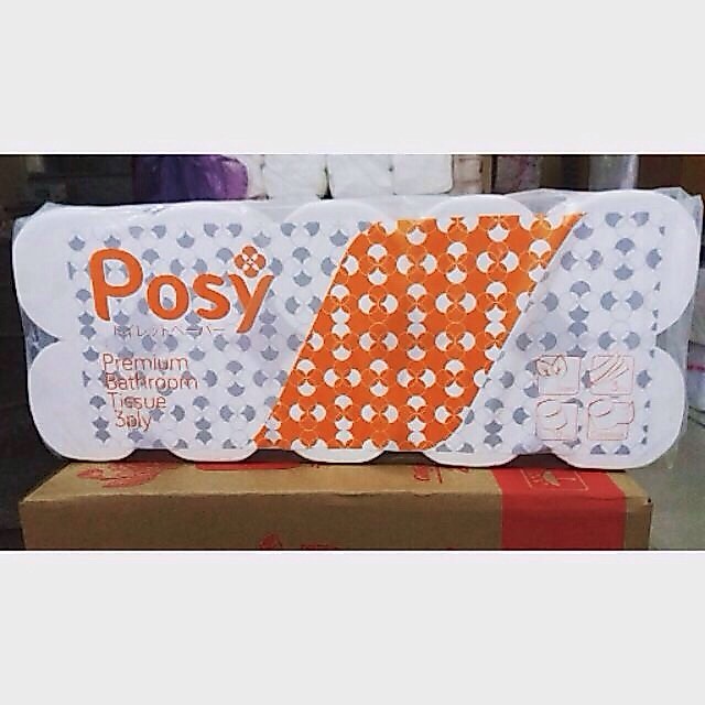 GIẤY VỆ SINH POSY KHÔNG LÕI 10 CUỘN X 3 LỚP