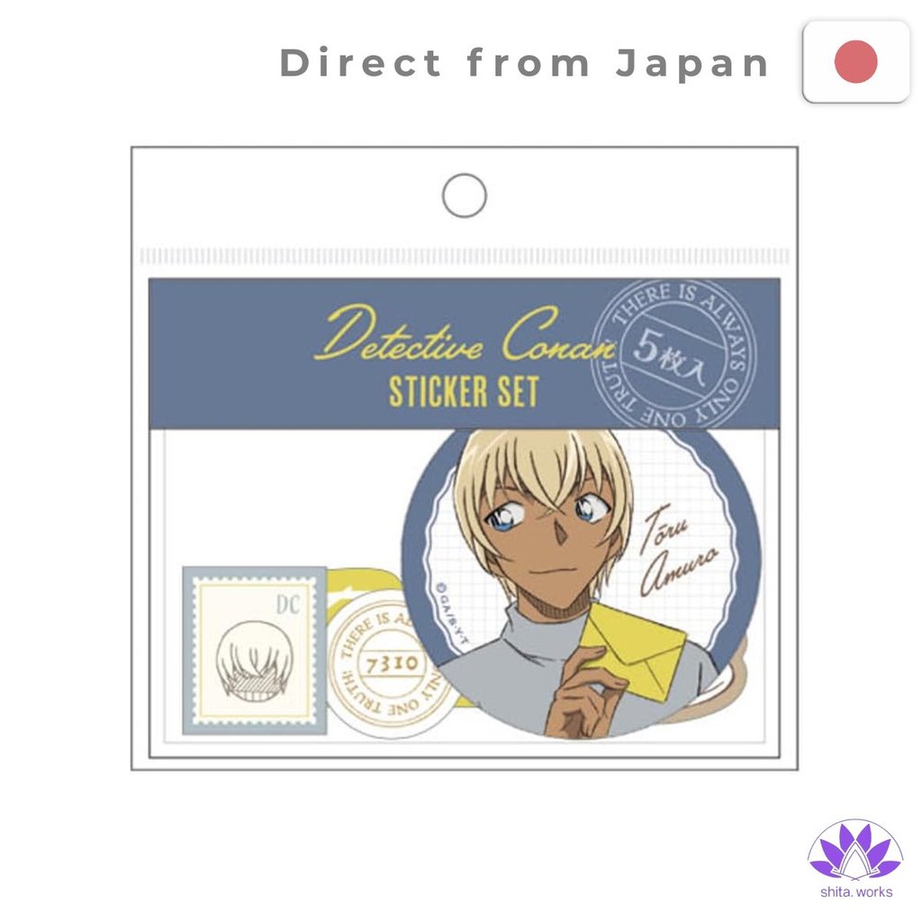 ・Direct from Japan・ Bộ sticker Thám Tử Conan của TOSHIN PACK (Bộ chữ cái: Amuro) CO-SE503