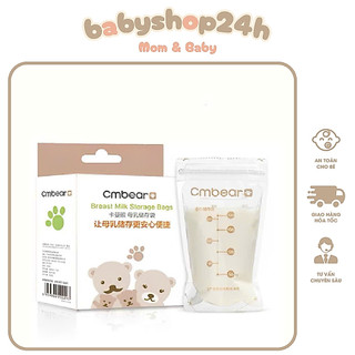 Túi trữ sữa cmbear hộp 30 túi loại 220ml