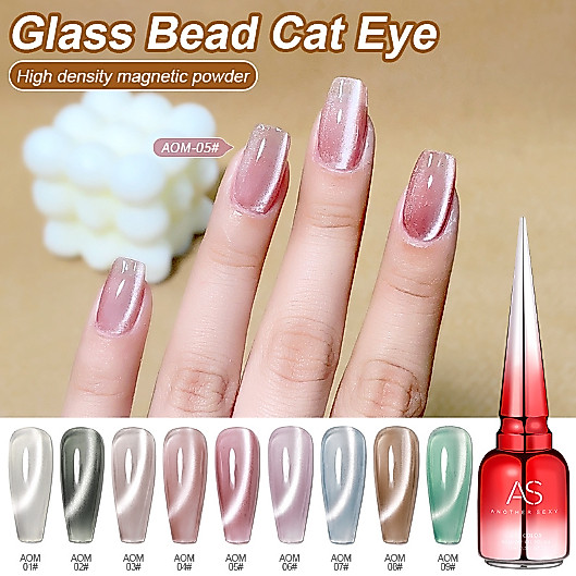 Sơn Gel AS mã AOM -Mắt mèo | chai đỏ