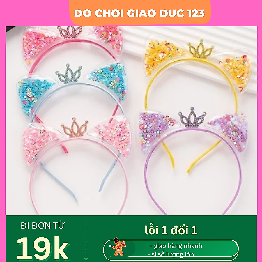 Bờm tóc/Xược tóc  Đính Kim Sa Dễ Thương