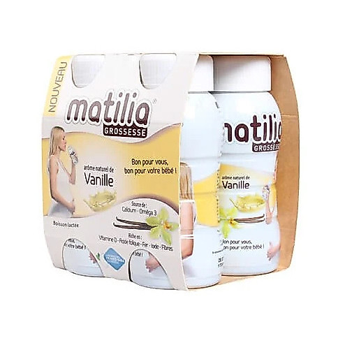 SỮA BẦU MATILIA PHÁP VỊ VANI (LỐC 4 CHAI X 200ML)
