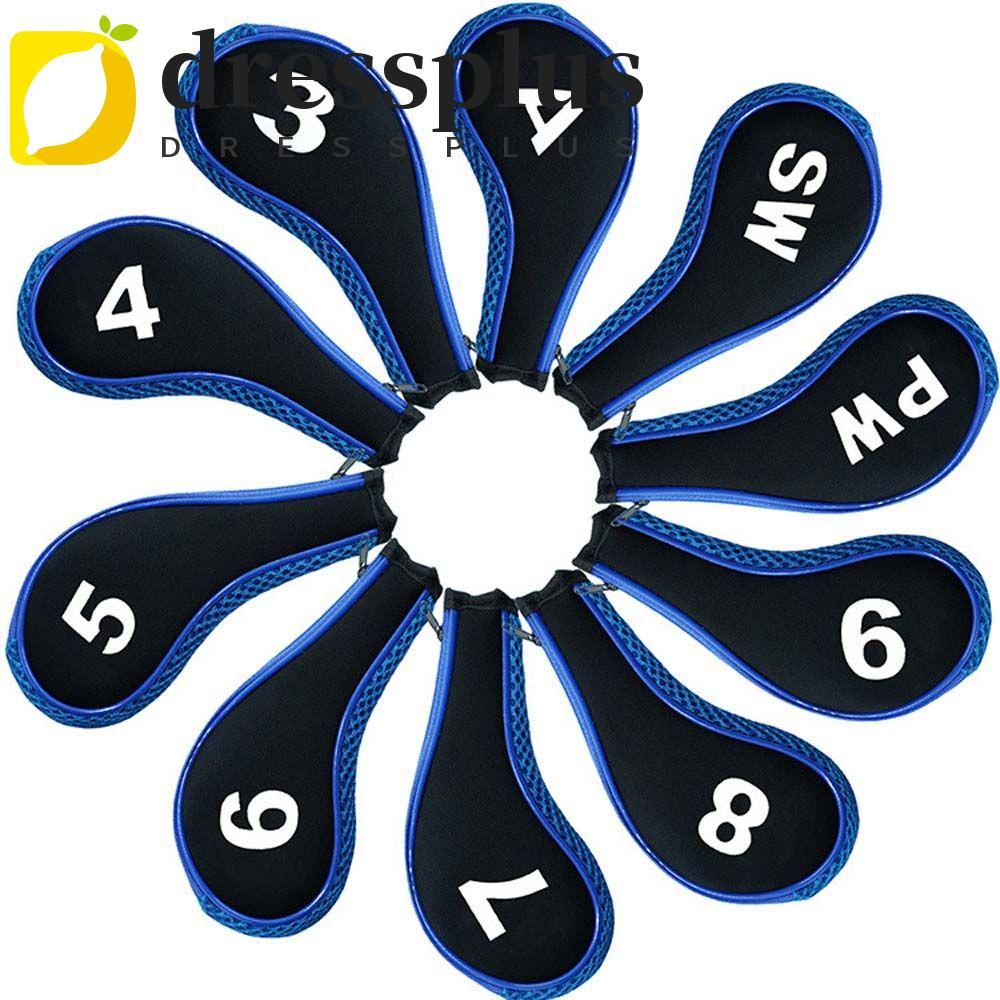 DRESSPLUS Golf Iron Headcover 4-9, P, S, A Iron pole Cover Vỏ Bảo Vệ Golf Iron Covers Set Vỏ Bảo Vệ 
