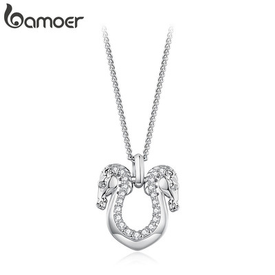 Bamoer Vòng cổ nguyên bản Móng ngựa Trang sức thời trang dành cho nữ Quà tặng