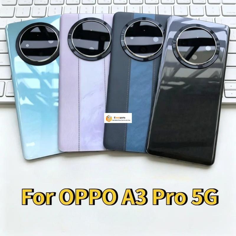 Ebest-For OPPO A3Pro 5G PJY110 Pin Cửa Kính Vỏ Điện Thoại + Khung Ống Kính Mặt Sau