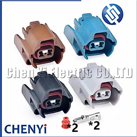 2 Pin Nữ Ô Tô Chống Nước Kết Nối Nhiên Liệu Kim Phun Dây Cắm 90980-11153 ID-2000 / VQ35 / 2JZ 6189-0