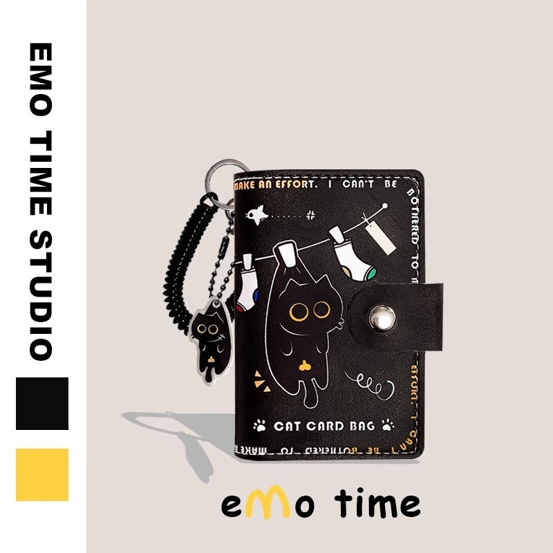 Emo Ban Đầu Chống Nắng Nhỏ Đen Mèo Chủ Thẻ Ngân Hàng Kiểm Soát Truy Cập Thẻ Xe Buýt Tàu Điện Ngầm Si