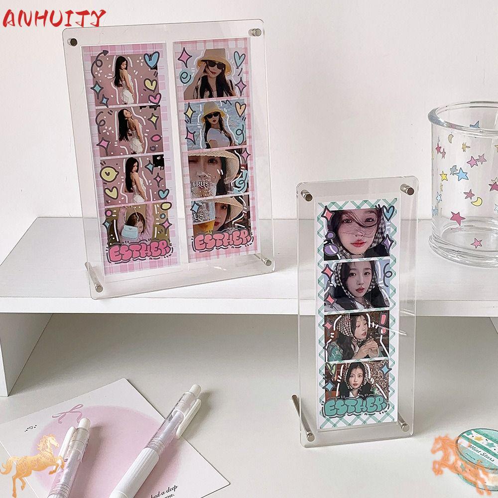 ANHUITYJ Kpop Photocard Frame, DIY Frame Photocard Stand, INS Acrylic Photo Protector Holder Life Fo
