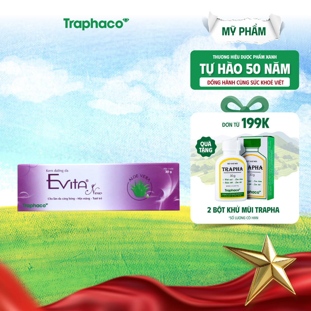 thuyfchi- Mỹ phẩm Kem Dưỡng Da Evita New Traphaco- Hỗ Trợ Dưỡng Ẩm, Ngăn Ngừa Lão Hoá,Nám Trên Da,Gi