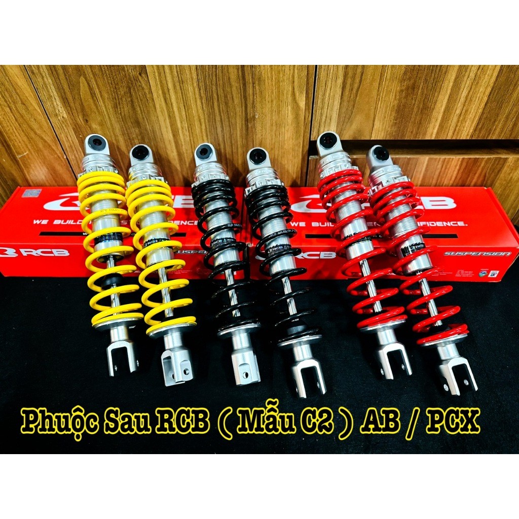 Phuộc Sau RCB Dùng Cho AB / PCX / NOVOU ( Mẫu C2 , Size 320MM ) Gắn Như Zin , Hàng Chính Hãng RCB ==