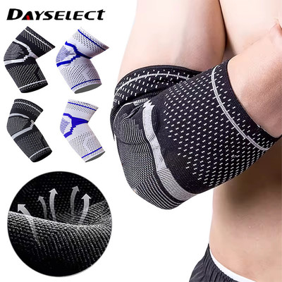 DaySelect - Miếng Đệm Khuỷu Tay Thể Thao Dệt Kim, Hấp Thu Mồ Hôi, Hỗ Trợ Tập Luyện