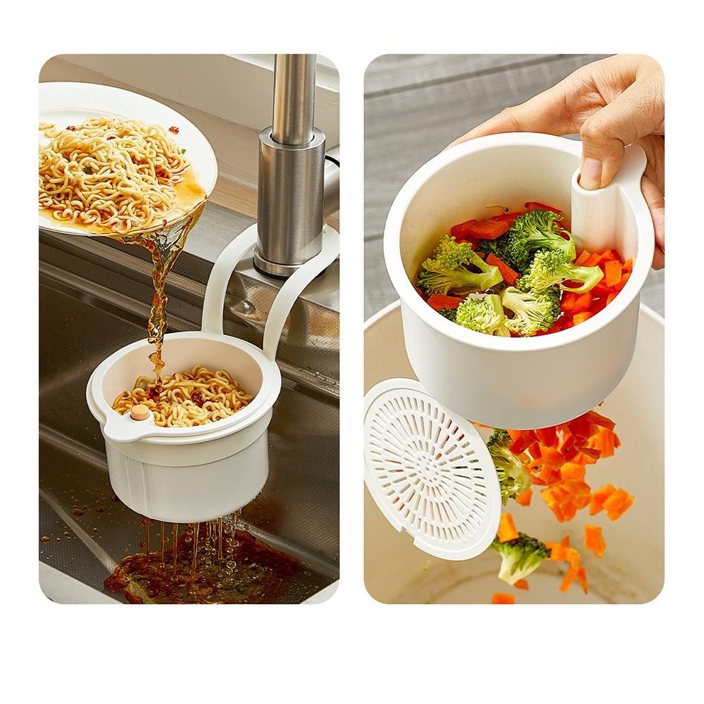 Kitchen Faucet Sink Filter Basket Sink Storage Rack Hanging Draining Basket