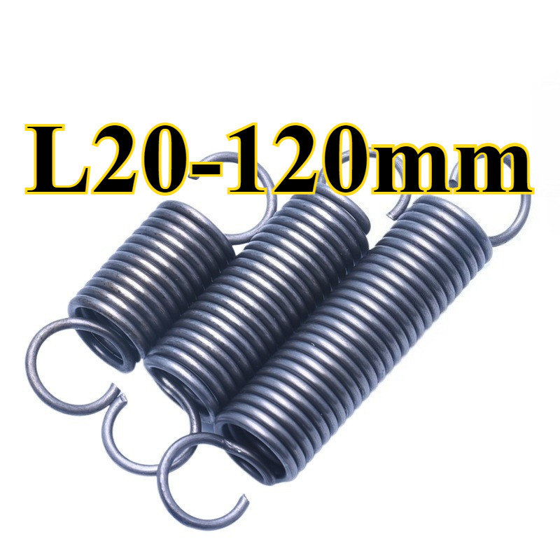 Lò xo kéo có móc d = 0,5mm, OD3 / 4 / 5 / 6mm, L = 20 ~ 120mmChuyên dùng cho: cửa cuốn garage, đồ bê