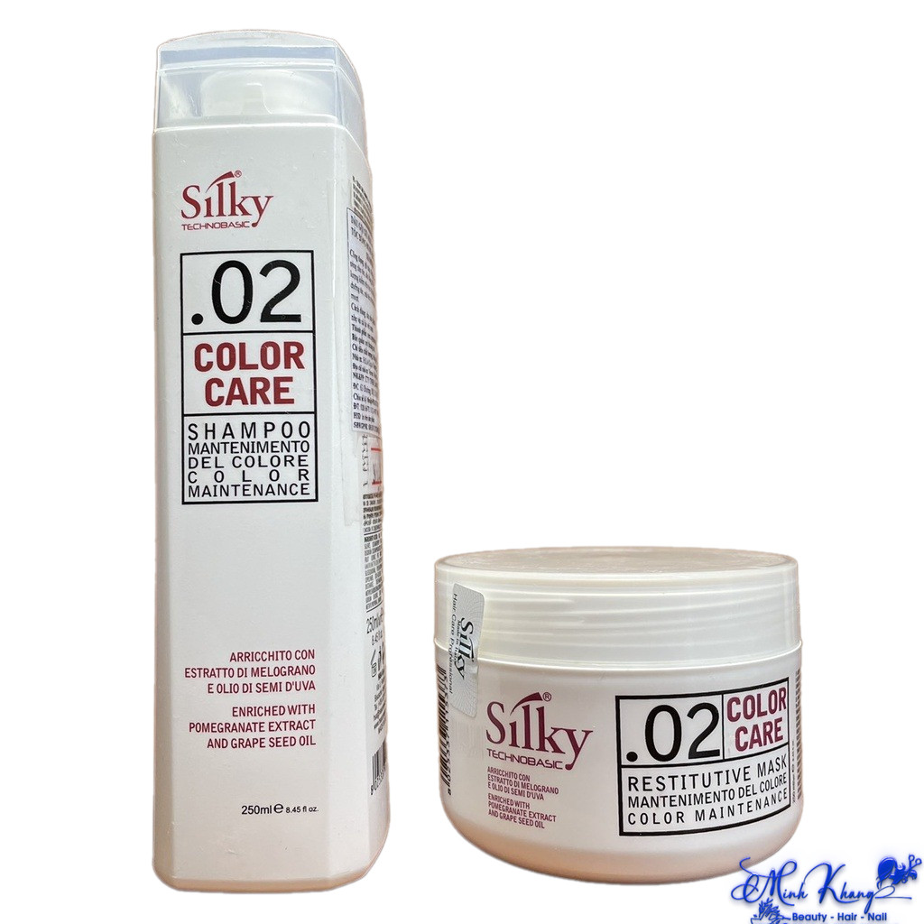 Dầu gội và kem ủ tóc giữ màu Silky 02 COLOR CARE 250mlx2 [ MK ] [ MK ]