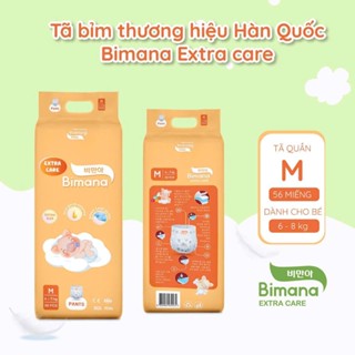   Không quà  Tã Bỉm Bimana extra care mỏng mềm đủ size NB S M L XL XXL 3XL 