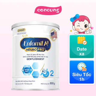 Sữa Enfamil A2 NeuroPro số 2 800g (Follow Up Formula, 6 - 12 tháng tuổi)