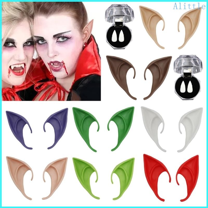 Alia Nhẹ Halloween Elf Tai Giả Anime Roleplay Ma Cà Rồng Trang Phục Phụ Kiện