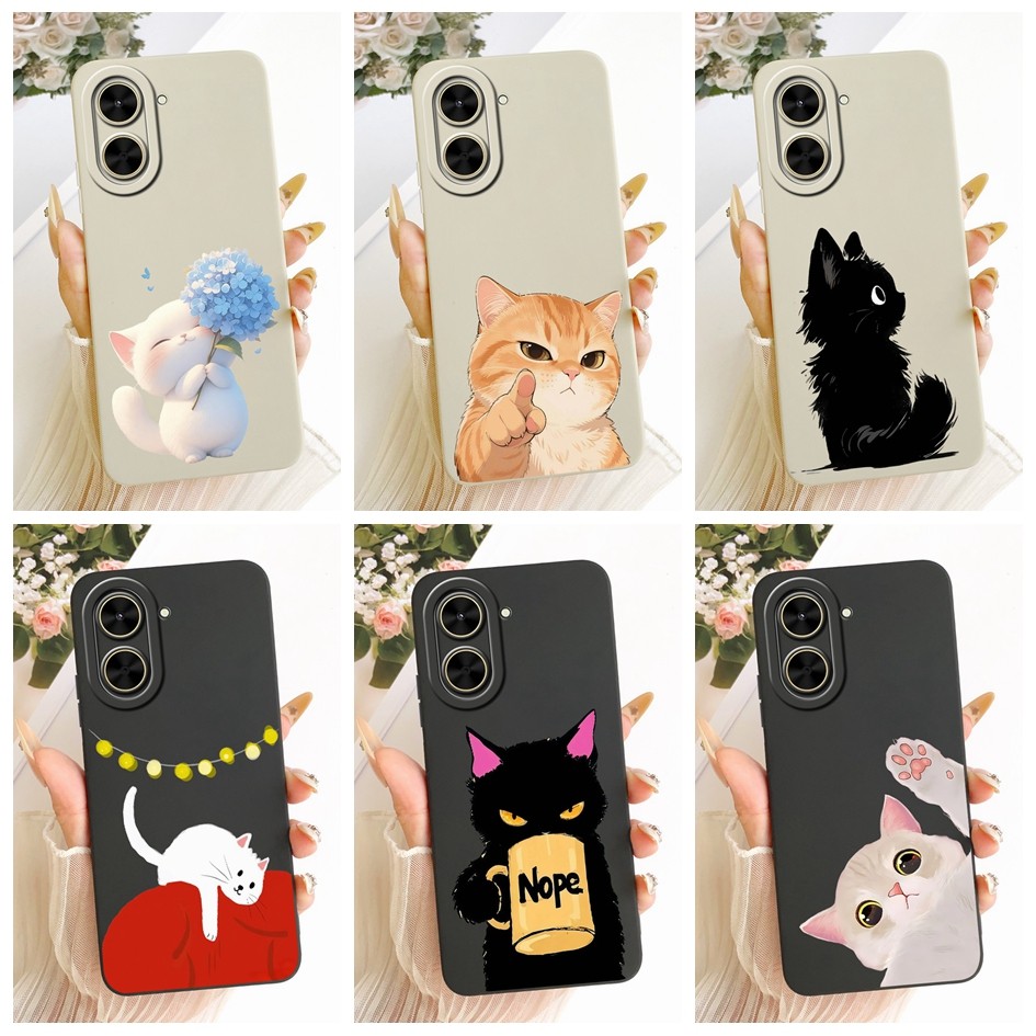 Ốp Chống Sốc Cho Xiaomi Redmi A5 4G Ốp Lưng Sáng Tạo Mới Mèo Hoạt Hình Silicon Mềm Cho Xiaomi Redmi 