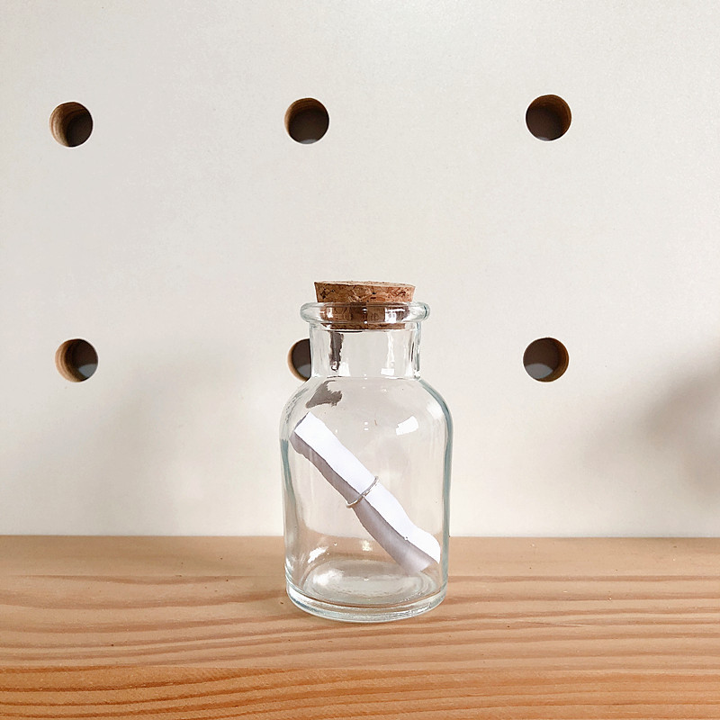 Retro Chai Thủy Tinh Nhỏ Chai Cát 60ml Chai Nhỏ Trôi Chai Mini Wish Chai Wish Chai Chai Wish