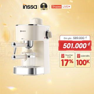 Máy pha cà phê Inssa × Simplus máy pha cà phê Ý nhỏ gọn bán tự động áp suất 5 Bar KFJH021