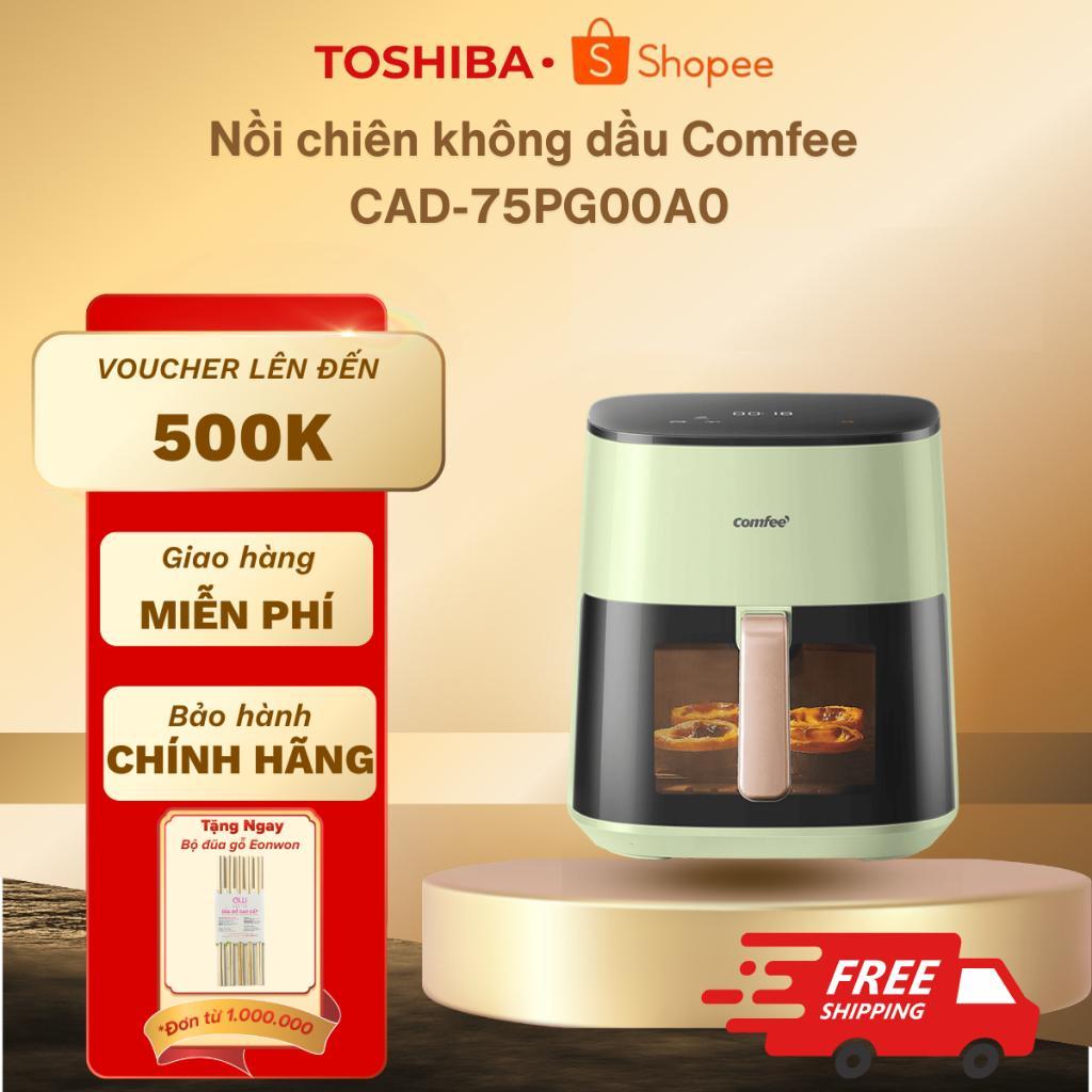 Nồi chiên không dầu Comfee CAD-75PG00A0-7,5L-Lòng nồi chống dính-Menu 10 món cài sẵn-Bảo hành 12TH