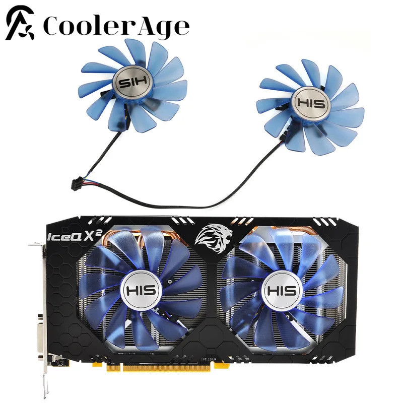 * Quạt Card Video Chính Hãng Mới Cho HIS RX 470 480 570 FDC10U12S9-C 85MM RX470 RX480 RX570 Quạt Làm