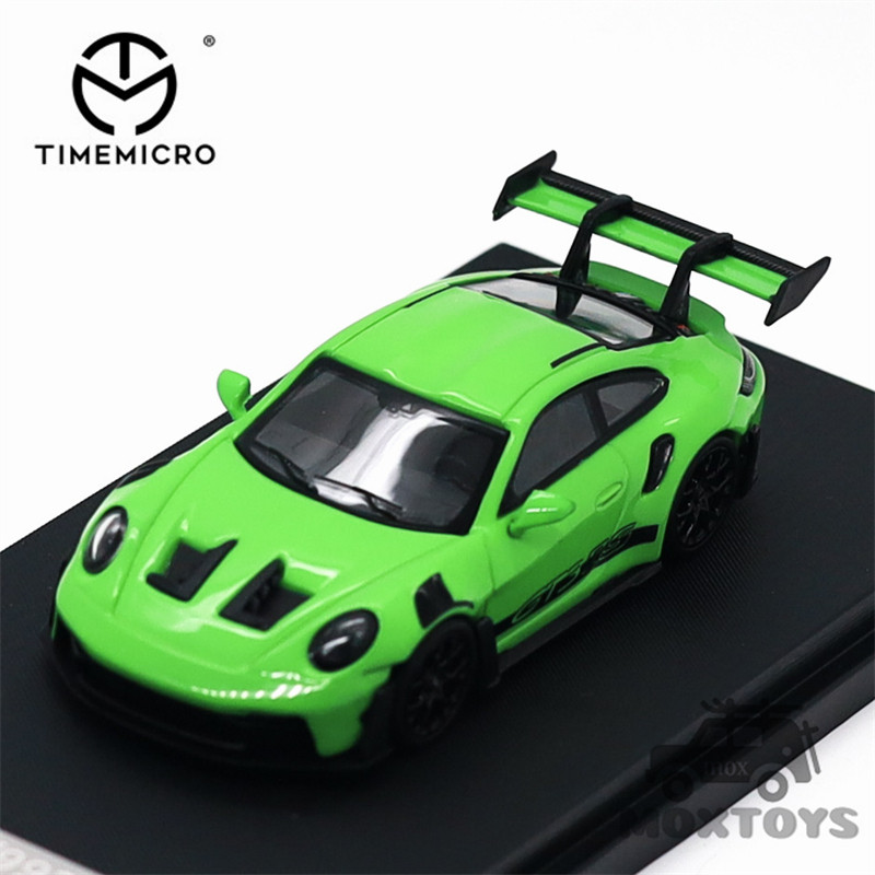 Xe mô hình đúc màu xanh lá cây Time Micro 1: 64 992 GT3 RS