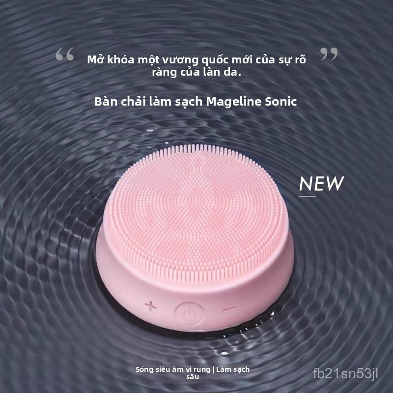 Máy rửa mặt sóng âm Mageline silicon làm sạch sâu lỗ chân lông chính hãng bán chạy nhất