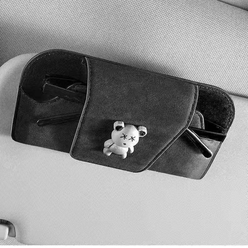 Car Vehicle Glasses Glasses Case Sun Visor Universal Car Driving Sunglasses Sunglasses Storage Box G