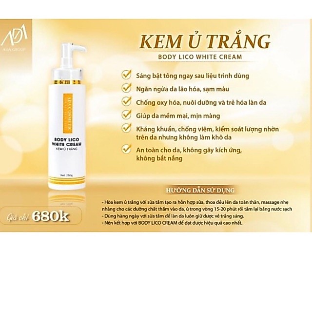 KEM Ủ TRẮNG BODY ADA GROUP