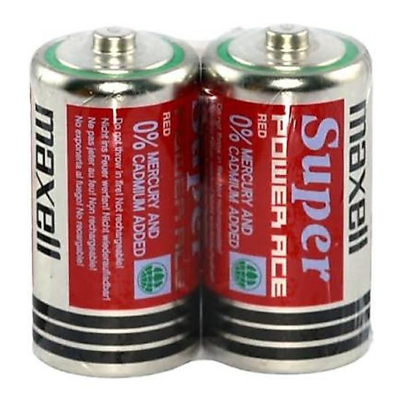 2 viên pin đại maxell,pin size D