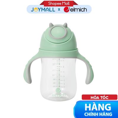 Bình Tập Uống Nước Trẻ Em Elmich Babycare EL8366 240ml, Hàng Chính Hãng, Nhựa Tritan An Toàn-JoyMall
