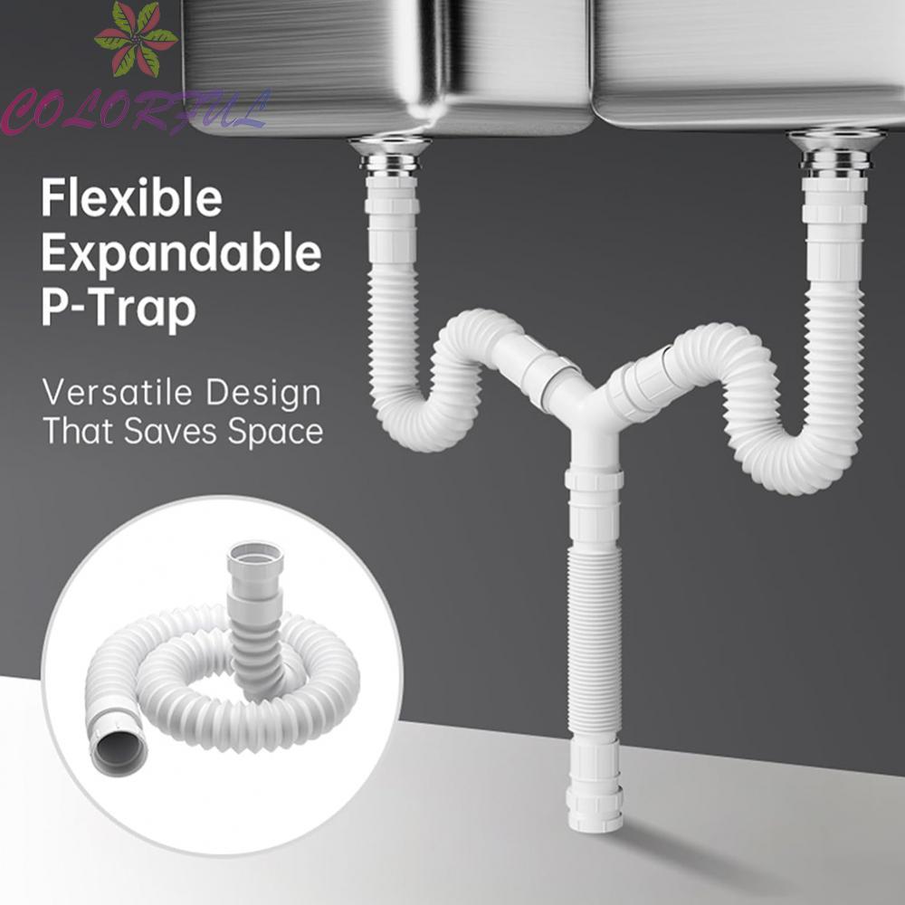 Easy Fit Flexible P Trap System Compatible with G1 Pipe Sizes and More